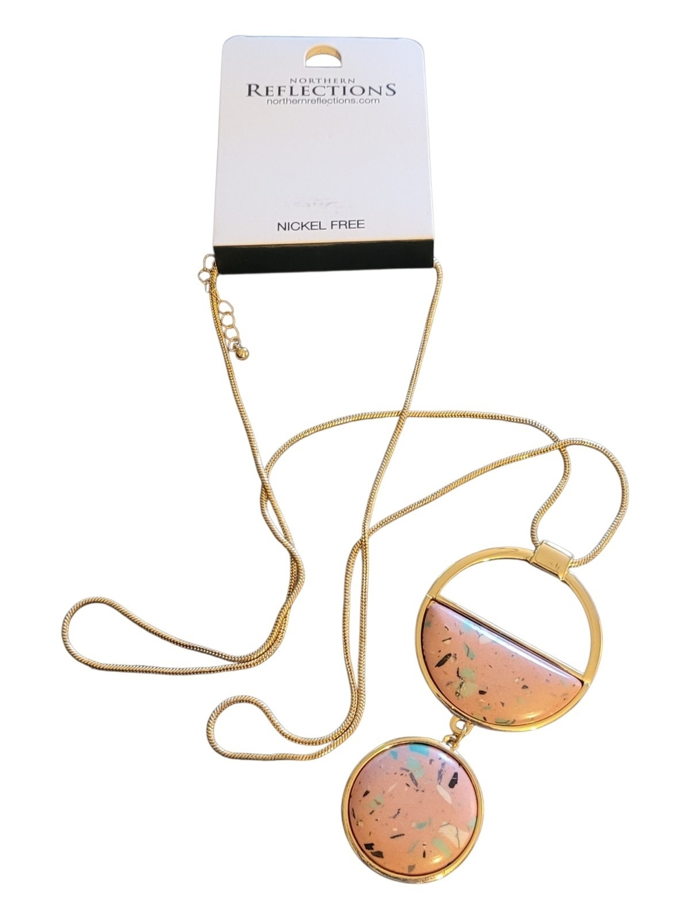 Northern Reflections "Watermelon" Gold-Tone Necklace